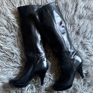GRYSON Black Leather Boots NWOT